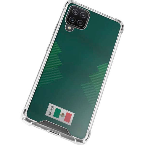Mexico Soccer Flag Galaxy A12 Clear Case